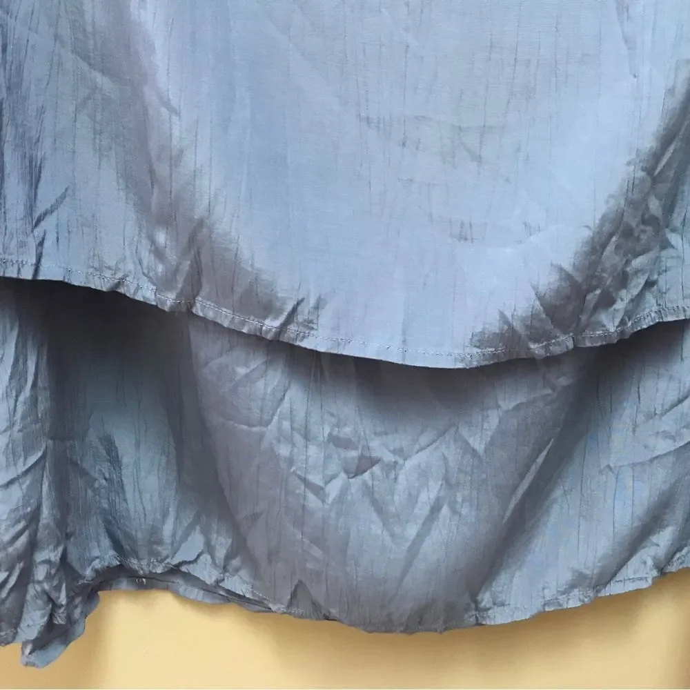 FLAX Blue Layered Maxi Skirt (S)